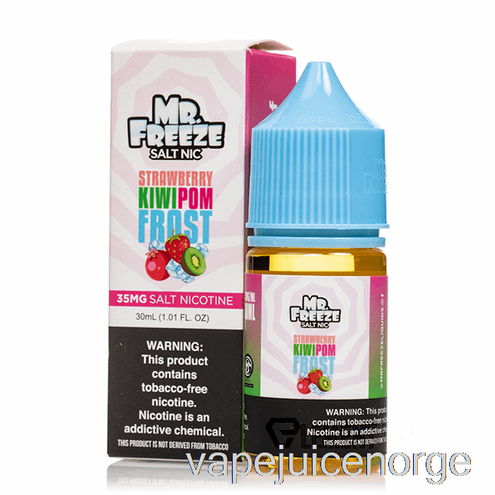 Vape Penn Jordbær Kiwi Pom Frost - Mr Freeze Salter - 30ml 35mg